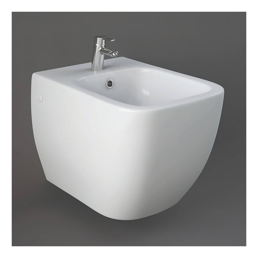 RAK Metropolitan Wall Hung Bidet - 1 TH - Alpine White