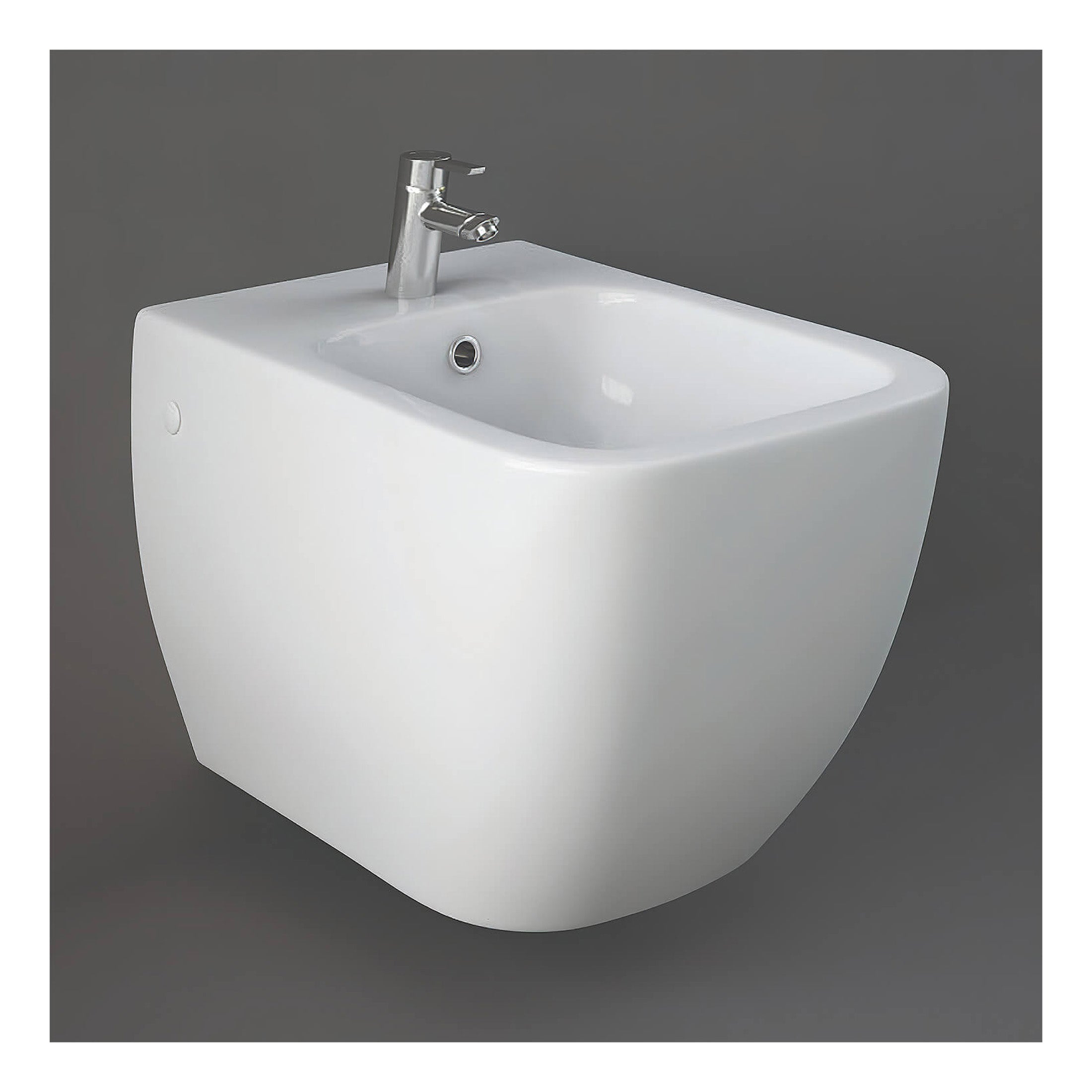 RAK Metropolitan Wall Hung Bidet - 1 TH - Alpine White