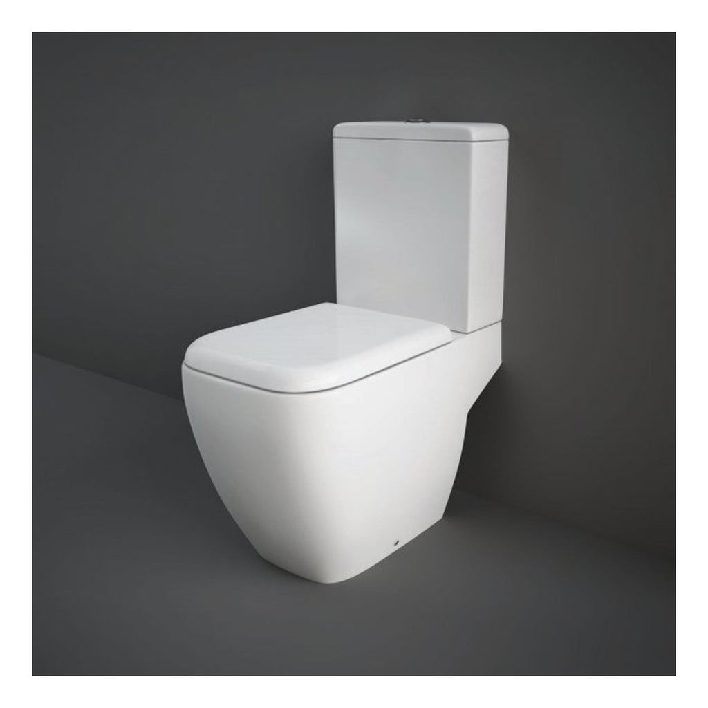 RAK Metropolitan Full Access Close Coupled Toilet With Cistern And Soft Close Seat - White