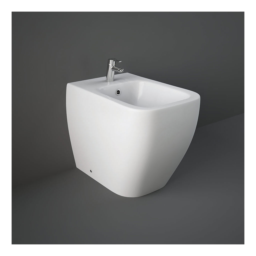 RAK Metropolitan Back to Wall Bidet - 1 TH - White