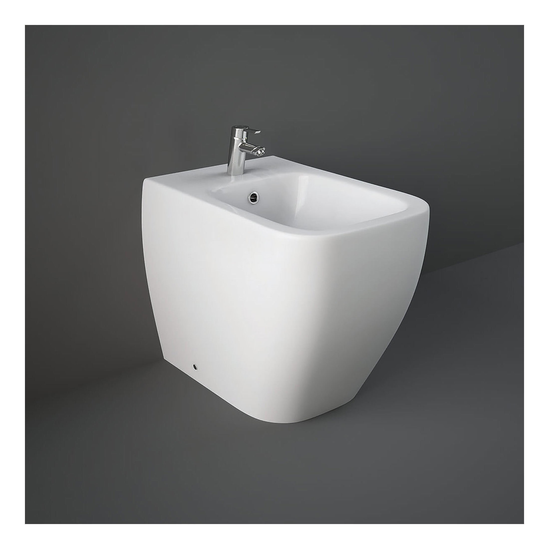 RAK Metropolitan Back to Wall Bidet - 1 TH - White