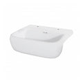RAK Metropolitan Semi-Recessed Basin - 520mm Wide - 2 TH - Alpine White