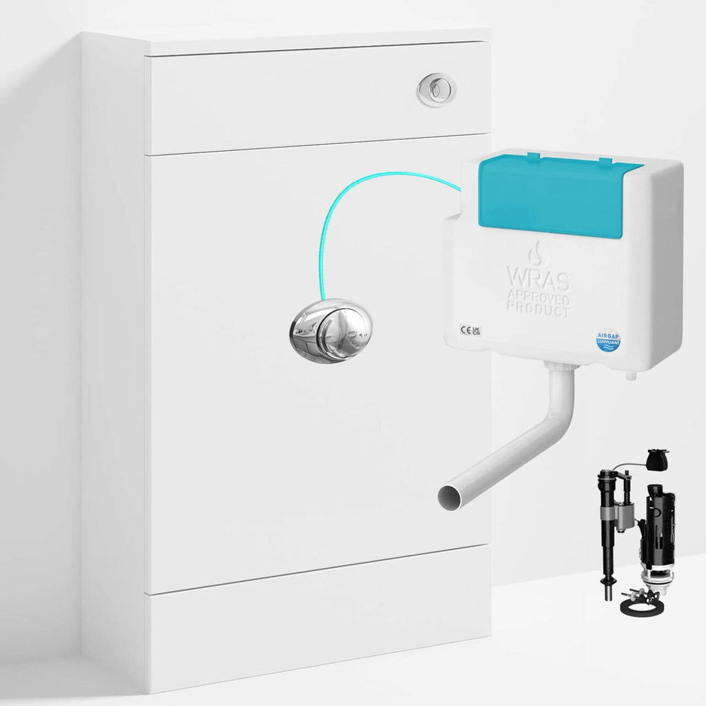 WC Unit With Bottom Entry Concealed Cistern &amp; Flush Plate