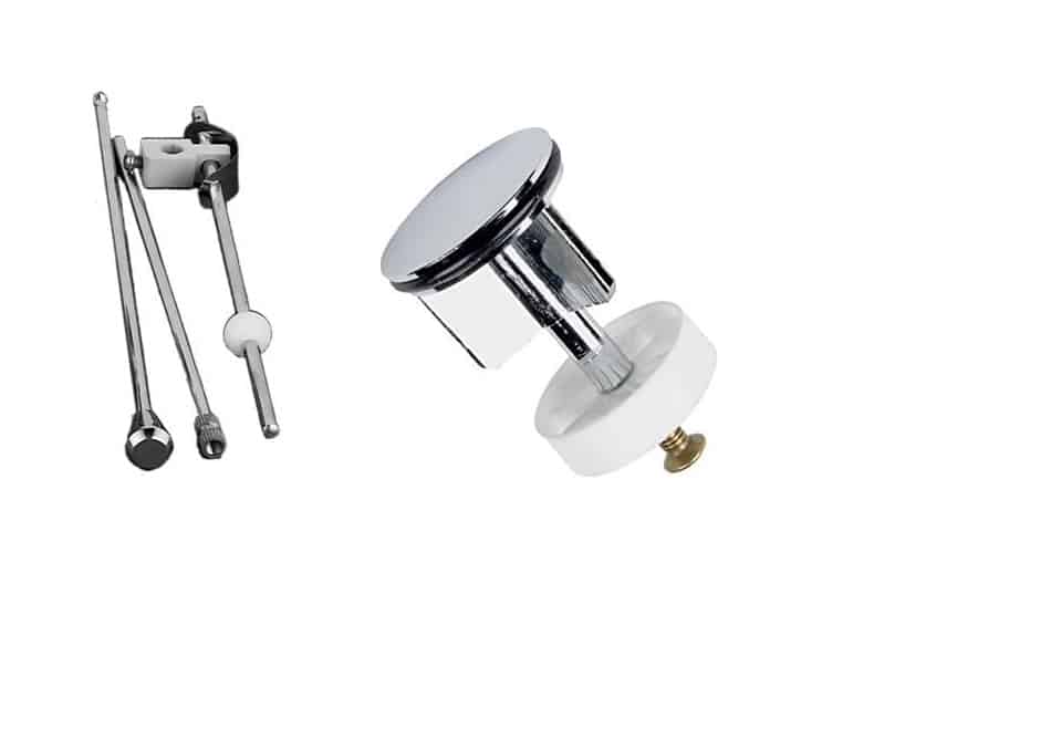 Basin/Sink Pop Up Rod Assembly Replacement Kit Including 40mm Pop Up Plug Chrome-0