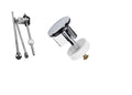 Basin/Sink Pop Up Rod Assembly Replacement Kit Including 40mm Pop Up Plug Chrome-0