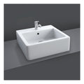 RAK Tasha Mini Square Countertop Basin - 325mm Wide - 1 TH - White