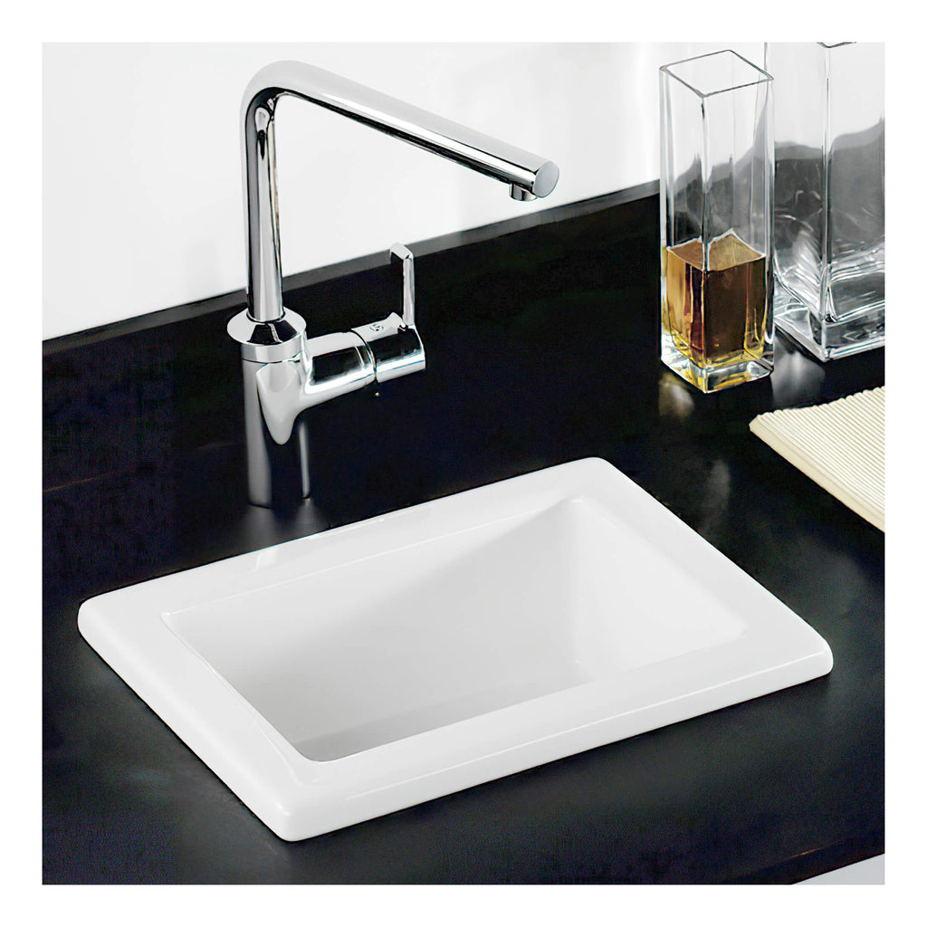 RAK Laboratory 1.0 Bowl Belfast Kitchen Sink - 360mm Wide - Alpine White