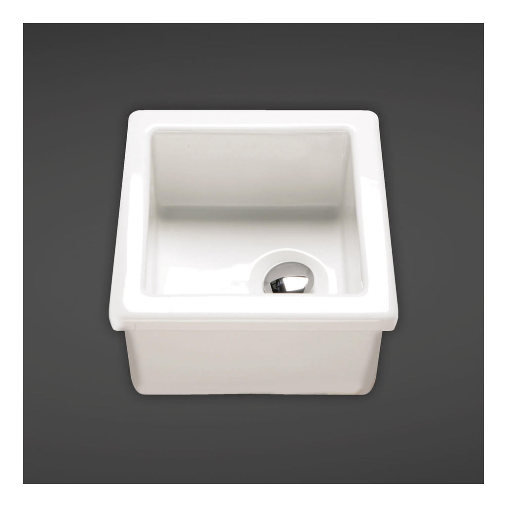 RAK Laboratory 1.0 Bowl Belfast Kitchen Sink - 330mm Wide - Alpine White