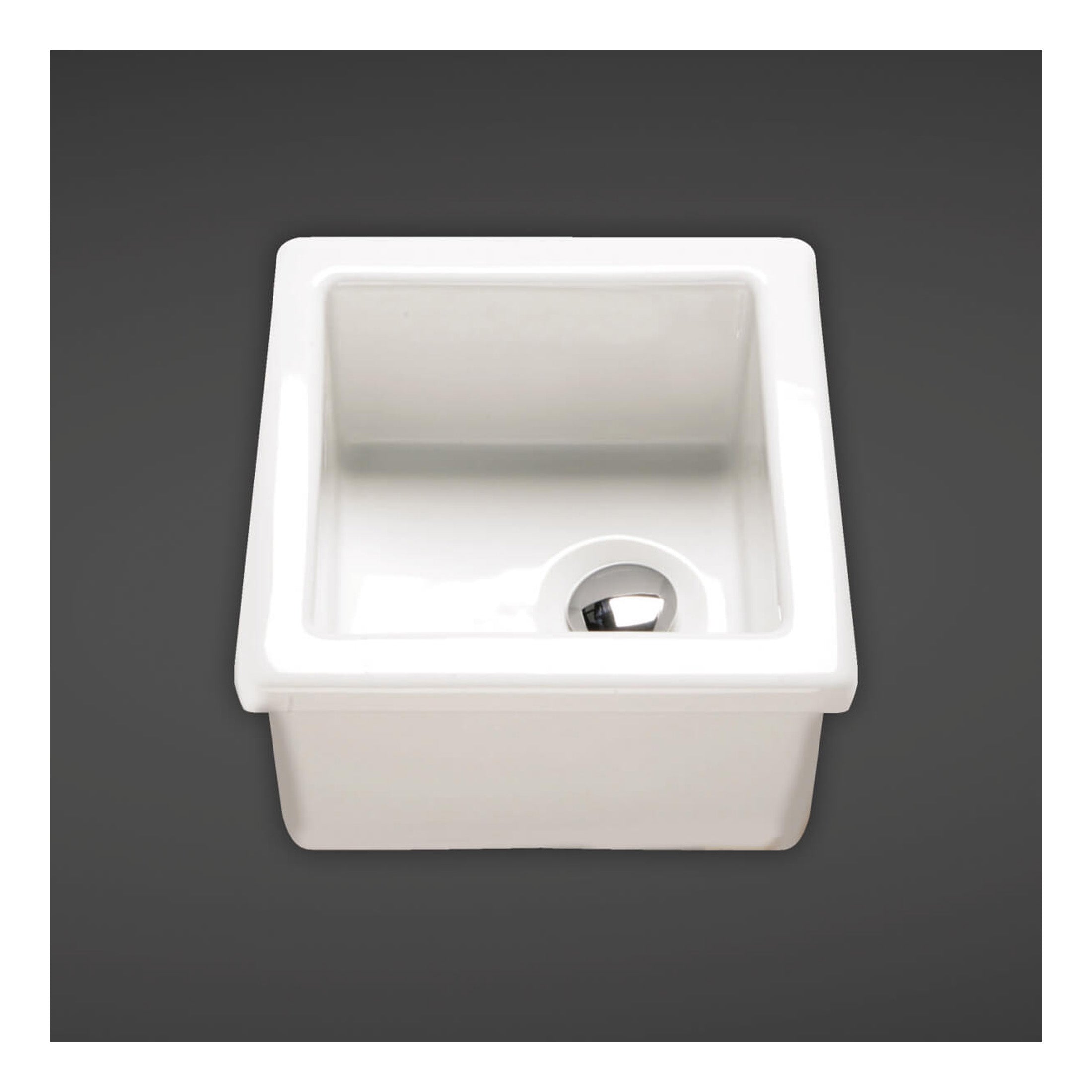RAK Laboratory 1.0 Bowl Belfast Kitchen Sink - 330mm Wide - Alpine White