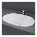 RAK Lily Inset Countertop Basin - 460mm Wide - 0 TH - Alpine White