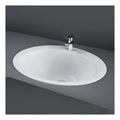 RAK Jessica Inset Countertop Basin - 530mm Wide - 1 TH - Alpine White