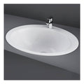 RAK Jessica Inset Countertop Basin With Overflow - 530mm Wide - 1 TH - Alpine White