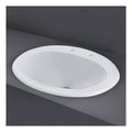 RAK Mira Inset Countertop Basin - 560mm Wide - 1 TH - Alpine White