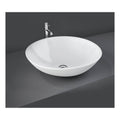 RAK Diana Sit-On Countertop Basin - 420mm Wide - 0 TH - Alpine White