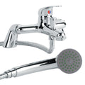 Deck Mounted SOL04 Bathroom Bath Shower Mixer & Handset Kit-0