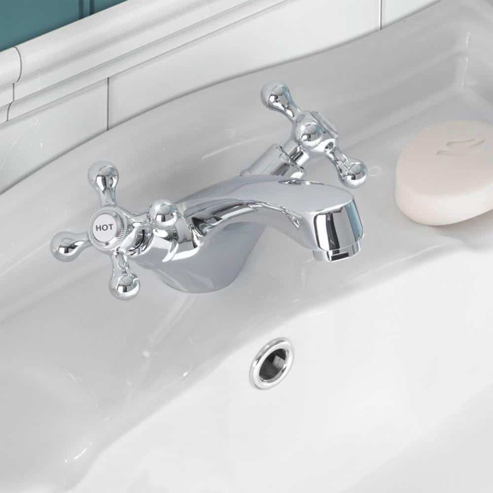 Sterling Traditional Bath Filler Mixer & Basin Tap Pack - Chrome-13400