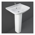 RAK Origin 62 Basin With Full Pedestal - 450mm Wide - 1 TH - Alpine White
