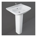 RAK Origin 62 Basin With Full Pedestal - 520mm Wide - 1 TH - Alpine White
