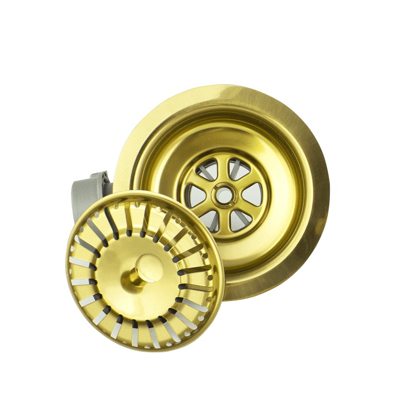 Basket Strainer Waste ONLY - Polished Gold/Brass-0