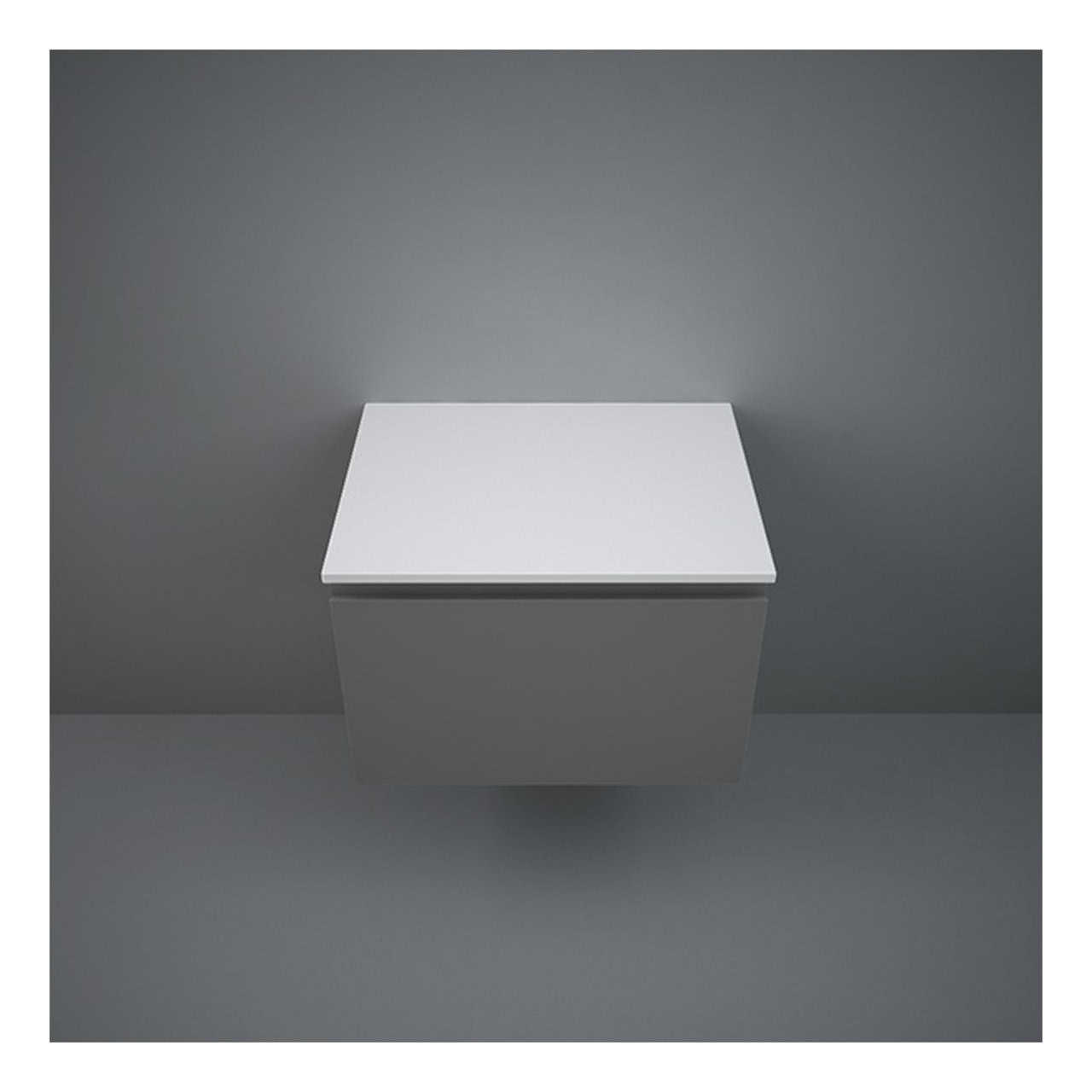 RAK Plano Solid Worktop - 600mm Wide - Matt White
