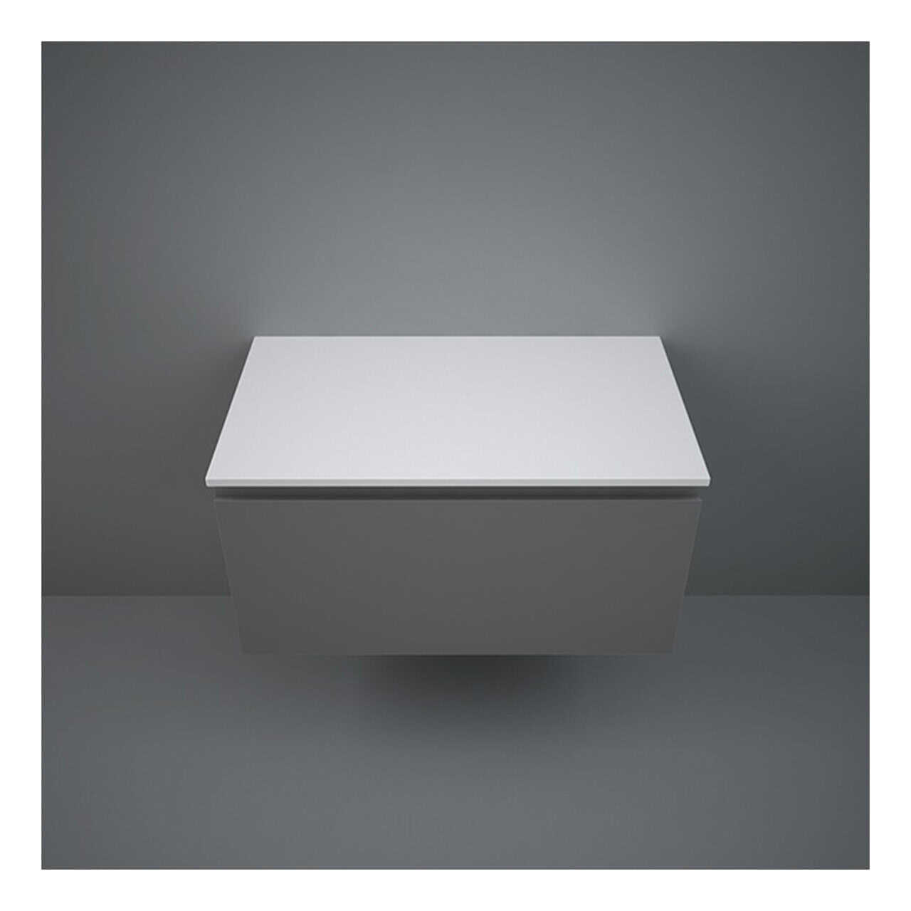 RAK Plano Solid Worktop - 800mm Wide - Matt White