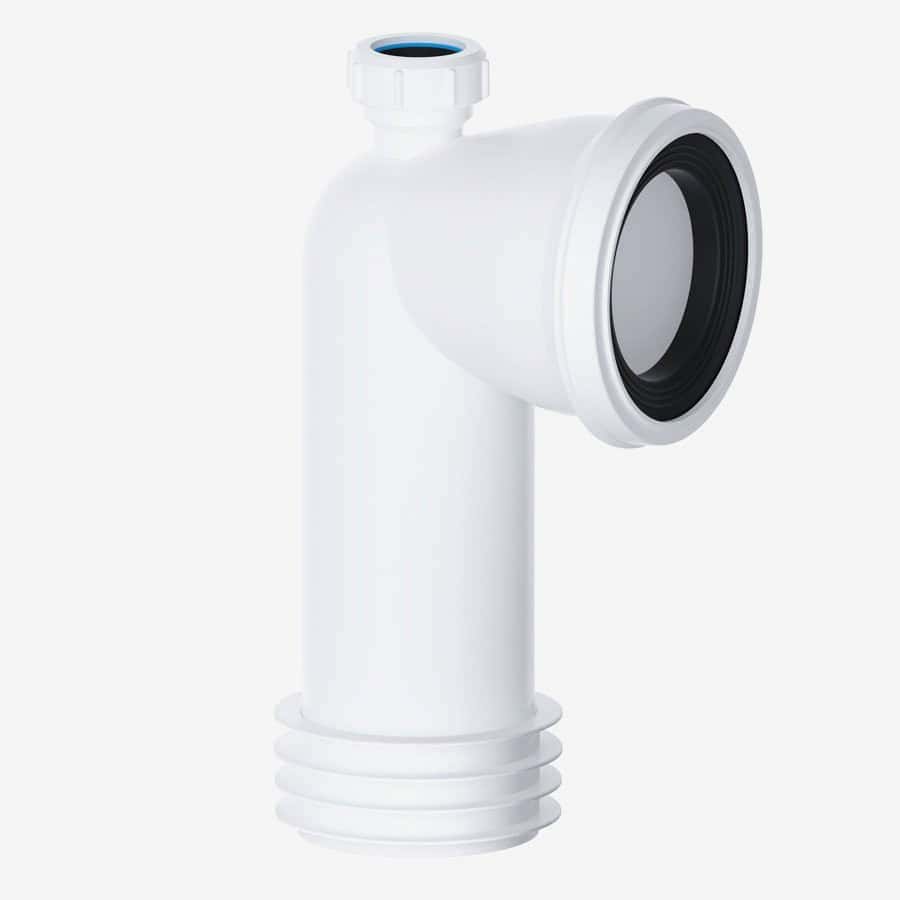 90° Bend WC Pan Connector (1¼" Adapter)