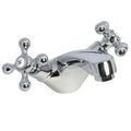 Traditional Design Cross Handle Chrome Basin Mixer Tap -0