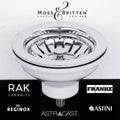 Moss & Britten Luxury CHROME Kitchen Basket Strainer Waste-0