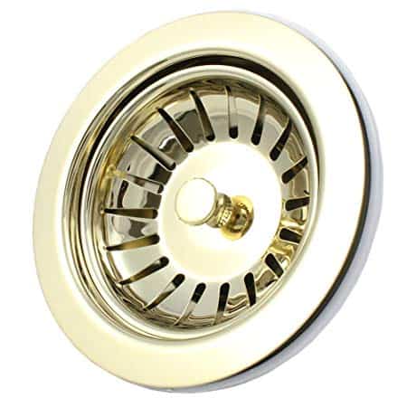 Moss & Britten Traditional Kitchen Sink Basket Strainer Waste Gold-0