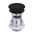 RAK Click Clack Slotted Basin Waste - Matt Black