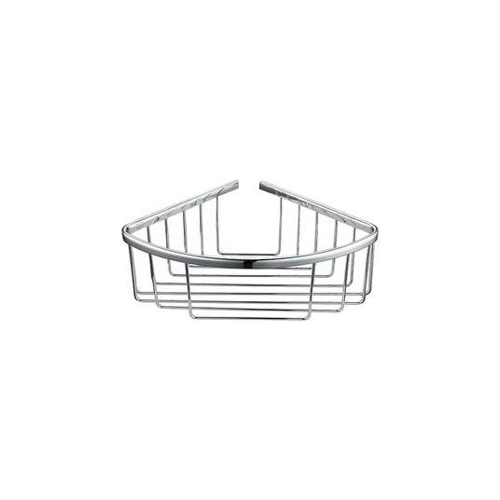 RAK Single Deep Corner Basket - Chrome