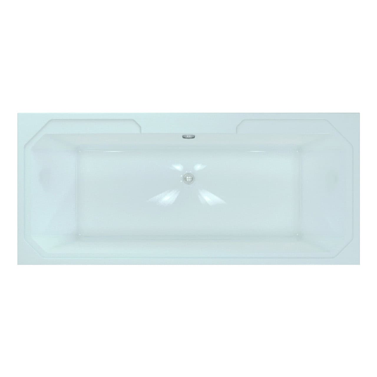 RAK Washington Double Ended Bath With Leg Set - 1800mm x 800mm - No TH - White