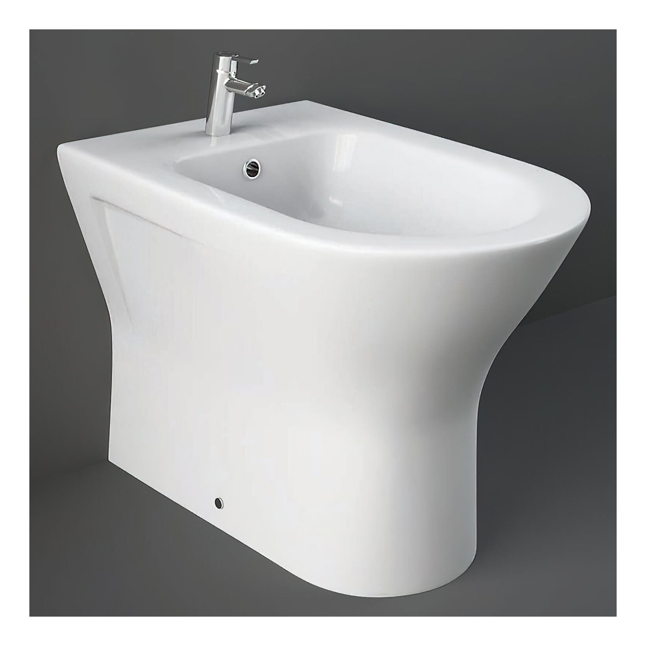 RAK Resort Back To Wall Bidet - 1 TH - Alpine White