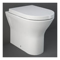 RAK Resort Rimless Back to Wall Toilet With Soft Close Seat - White