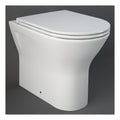 RAK Resort Rimless Back to Wall Toilet With Slim Sandwich Soft Close Seat - White