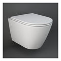 RAK Resort Wall Hung Toilet With Slim Sandwich Soft Close Seat - White