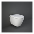 RAK Resort Rimless Hidden Fixation Wall Hung Toilet With Soft Close Seat - White