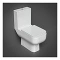 RAK Series 600 Close Coupled Toilet With Cistern And Slim Sandwich Soft Close Seat - White