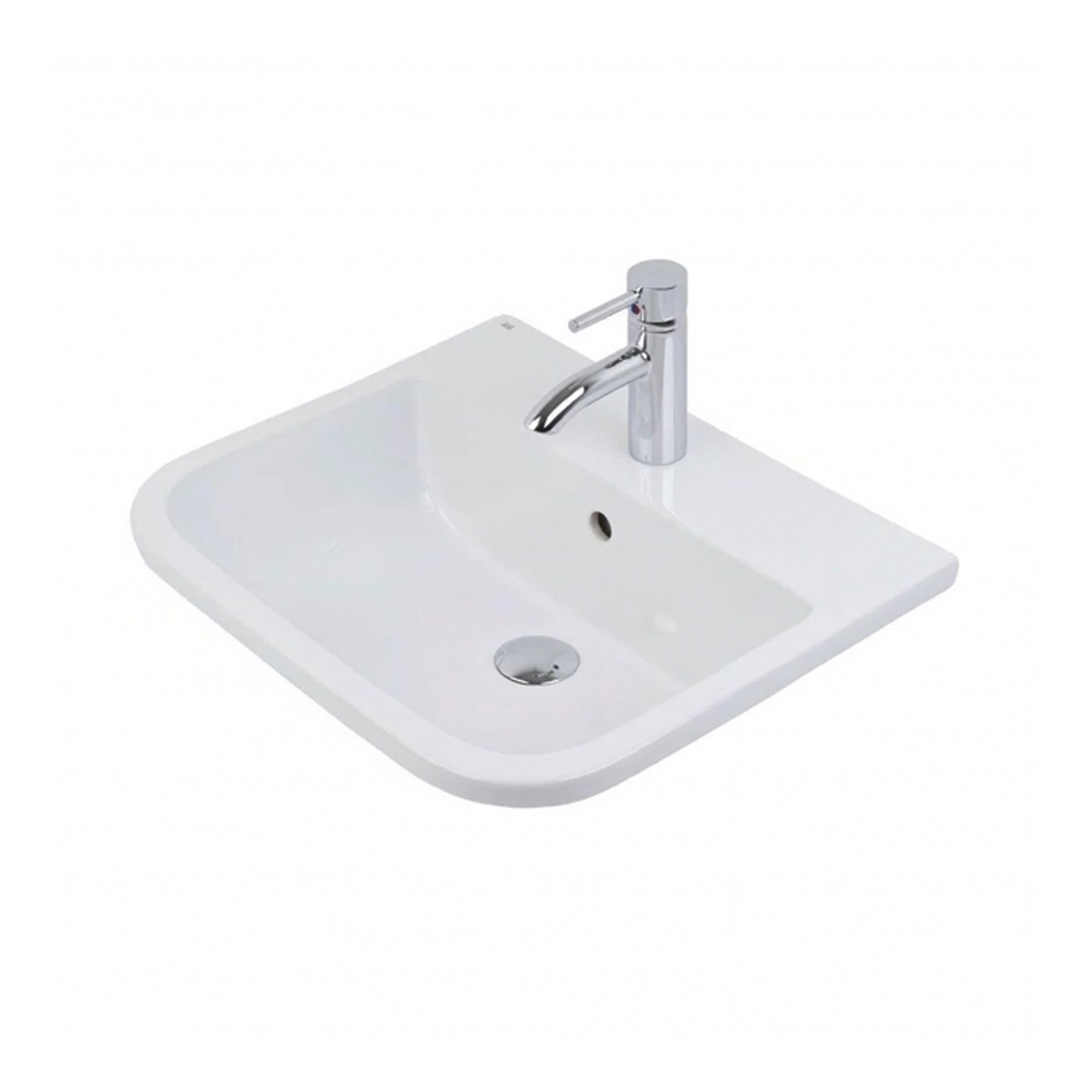 RAK Series 600 Inset Basin - 500mm Wide - 1 TH - Alpine White