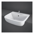 RAK Series 600 Semi Recessed Basin - 520mm Wide - 1 TH - Alpine White