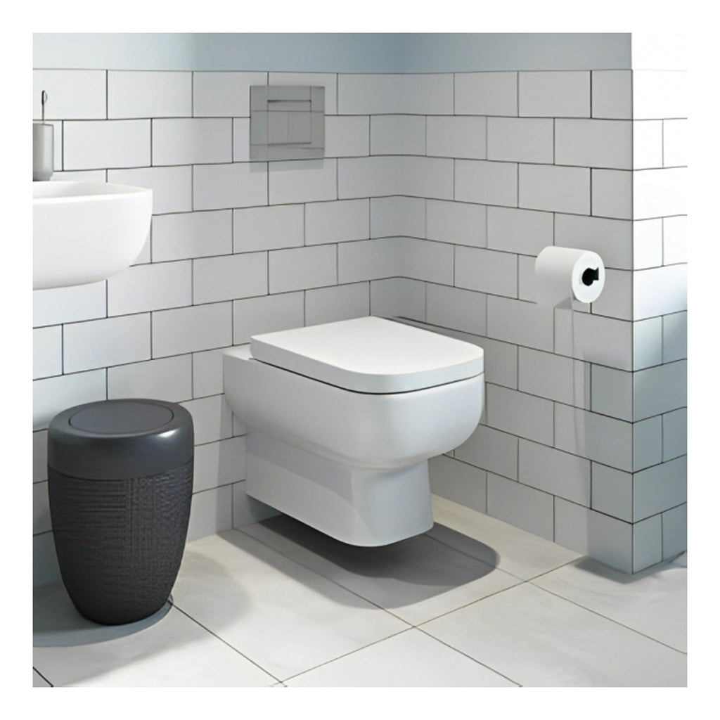 RAK Series 600 Rimless Wall Hung Toilet With Soft Close Seat - White