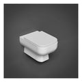 RAK Series 600 Rimless Wall Hung Toilet With Slim Sandwich Soft Close Seat - White