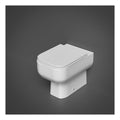 RAK Series 600 Rimless Back to Wall Toilet With Slim Sandwich Soft Close Seat - White