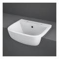 RAK Series 600 Semi Recessed Basin - 420mm Wide - 2 TH - Alpine White