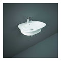 RAK Sensation Wall Hung Basin - 600mm Wide - 1 TH - Alpine White