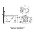 RAK Sensation Maxi Wall Hung Toilet With Soft Close Seat - White