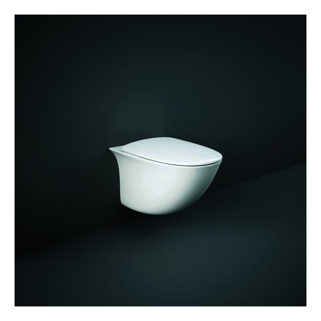 RAK Sensation Mini Wall Hung Toilet With Soft Close Seat - White