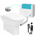 Back to Wall Toilet With Bottom Entry Cistern &amp; Flush Plate
