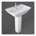 RAK Summit Basin With Full Pedestal - 600mm Wide - 1 TH - Alpine White