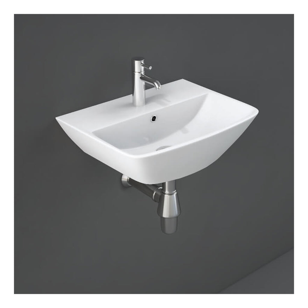 RAK Summit Cloakroom Wall Hung Basin - 400mm Wide - 1 TH - Alpine White